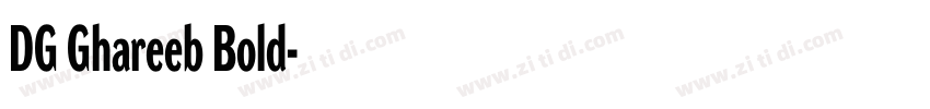 DG Ghareeb Bold字体转换